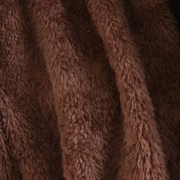 Hooded Faux Fur Drawstring Green Parka Jacket - Picture 5 of 12